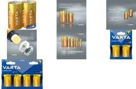 Pilhas Alcalinas VARTA Longlife Extra Mono D LR20 (Azul e Amarelo)