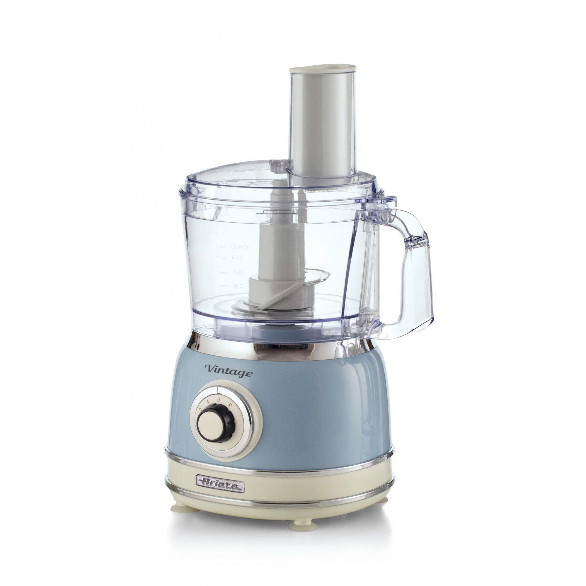 Robot de Cozinha ARIETE Vintage Line 1781/05 (Altura 34 cm - Azul-claro/creme)