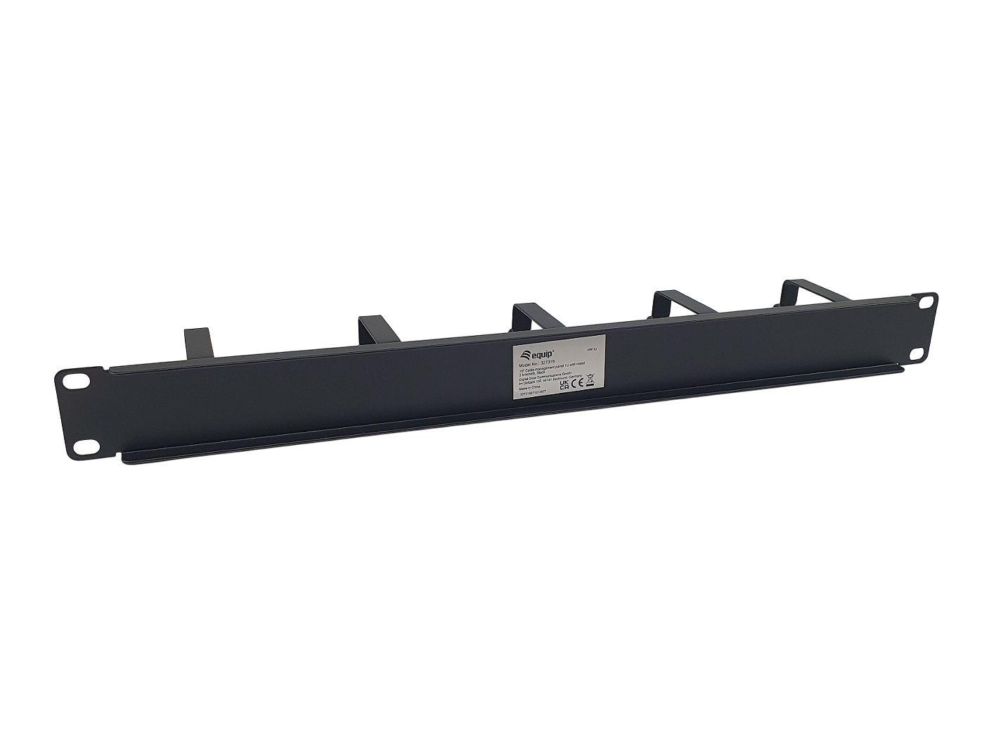 Painel de Gestão de Cabos EQUIP 327319 (19" - 1U - 5 Suportes - Preto), miniatura 4