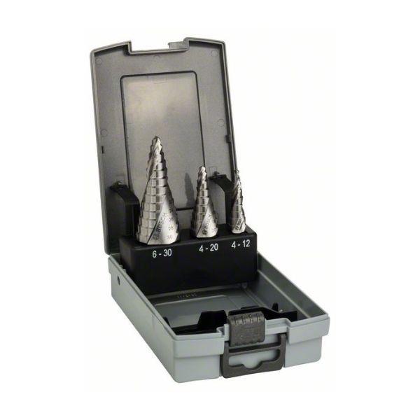 Conjunto de Brocas Escalonadas BOSCH Professional HSS (Aço rápido - 4-12 mm, 4-20 mm e 6-30 mm) — miniatura 2