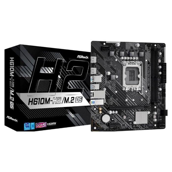 Motherboard ASROCK H610M-H2/M.2 D5 (LGA 1700 - micro ATX - Duplo canal), miniatura 2
