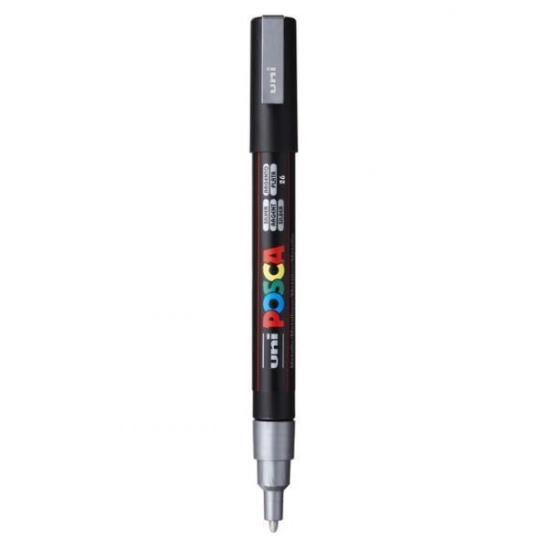 Marcador de Pintura POSCA PC-3M (Plástico - Prateado) — miniatura 2