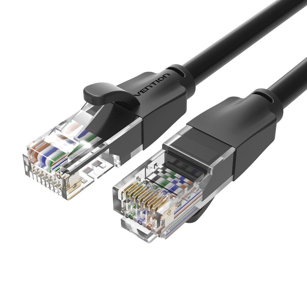 Cabo de Rede VENTION IBEBD (0,5 m - Cat6 - RJ-45 - Preto) — miniatura 4