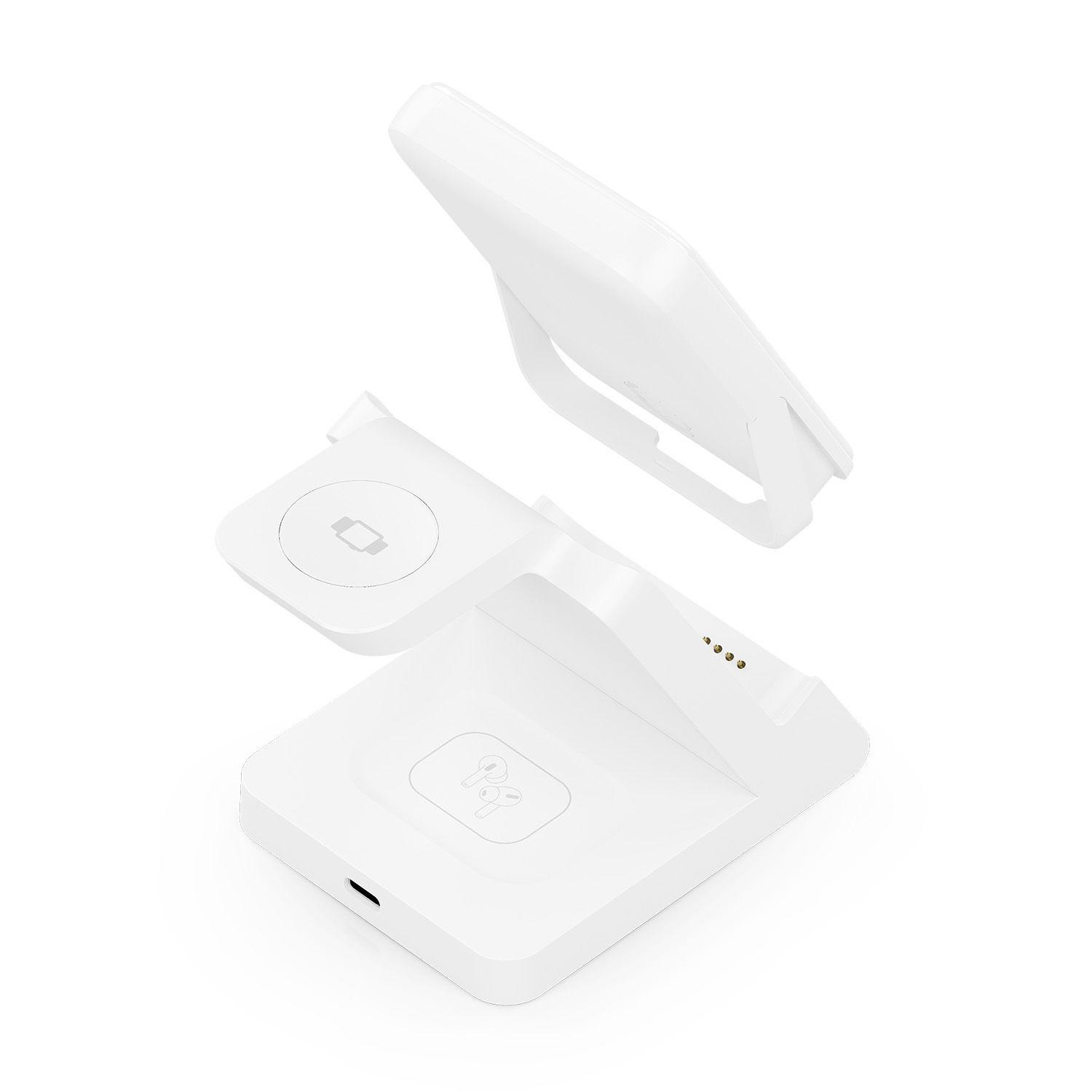 Carregador Sem Fios 4 em 1 AISENS ASCH-15W4WC063-W (15 W - Qi - Branco), miniatura 3