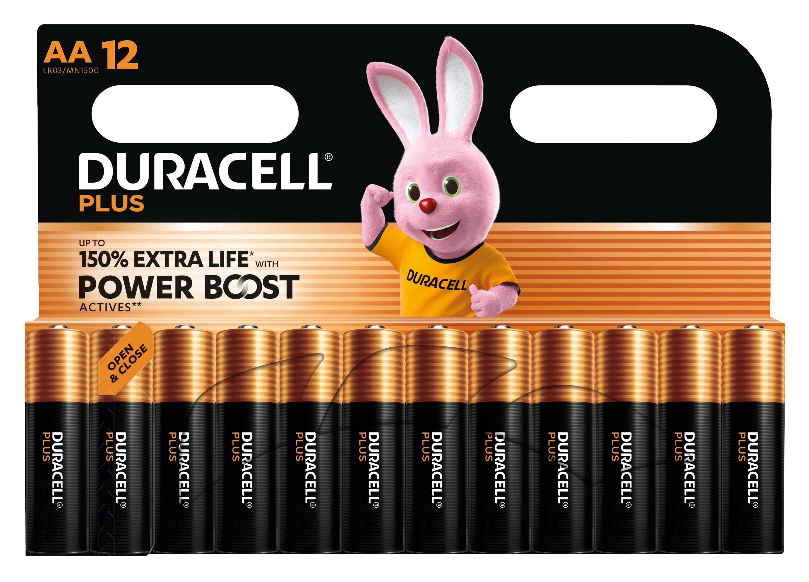 Pilhas DURACELL Plus Powerboost DPBLR6B12 (AA - 12 Unidades)