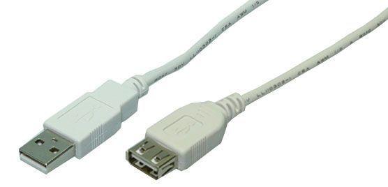 Cabo de Extensão USB LOGILINK CU0011 (3 m - USB A - Cinzento)