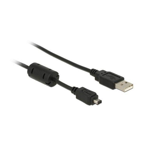 Cabo USB DELOCK 82208 (1,5 m - Mini USB-B Hirose de 4 pinos - USB-A - Preto), miniatura 2
