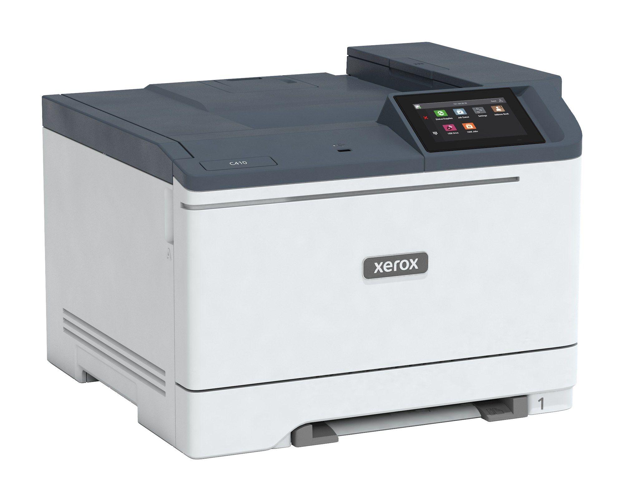 Impressora Laser Colorida XEROX C410 (A4 - 251 folhas - Opcional, LAN Wireless - Cinzento e Branco) — miniatura 3