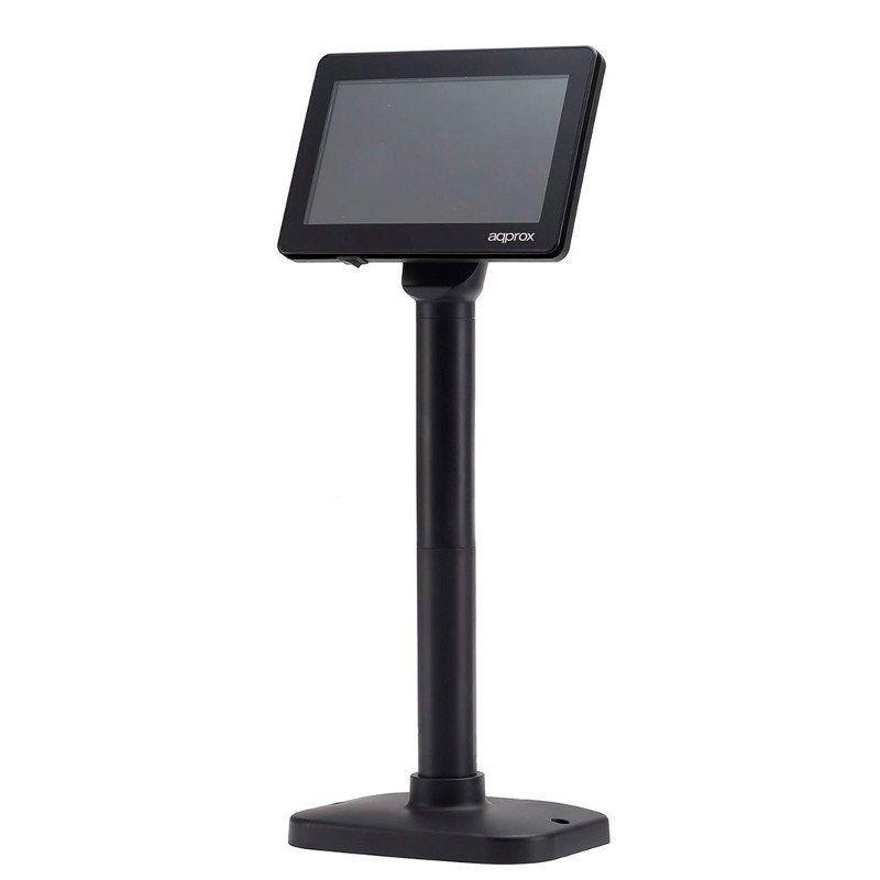 Visor de Cliente para TPV APPROX! VFD02LCD (Preto)