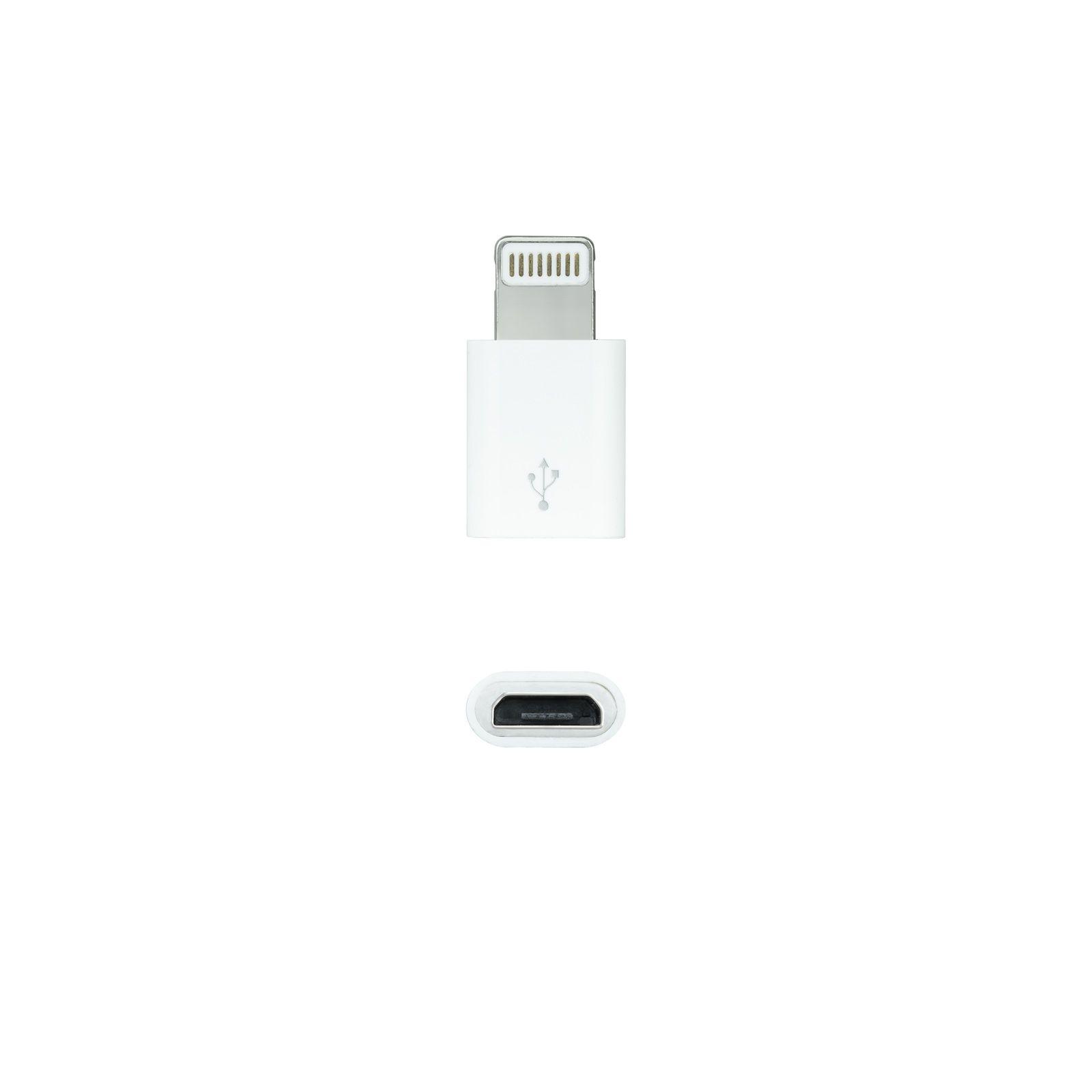 Adaptador Lightning para Micro USB NANOCABLE 10.10.4100 (Micro USB - Branco)