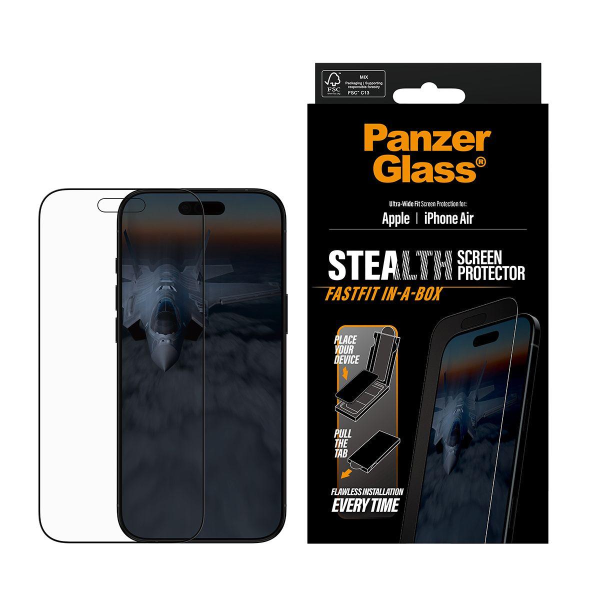Protetor de Ecrã PANZERGLASS Stealth PG58930 (Apple - Transparente) — miniatura 2