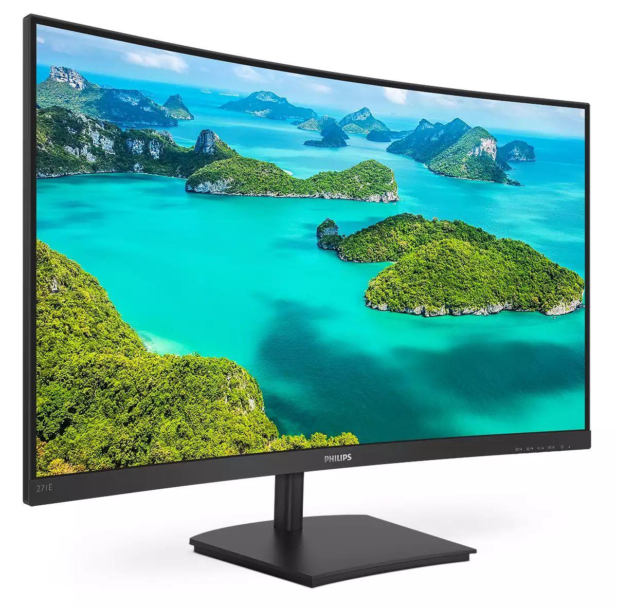 Monitor PHILIPS 271E1SCA/00 (27" - VA - 75 Hz - Preto), miniatura 4