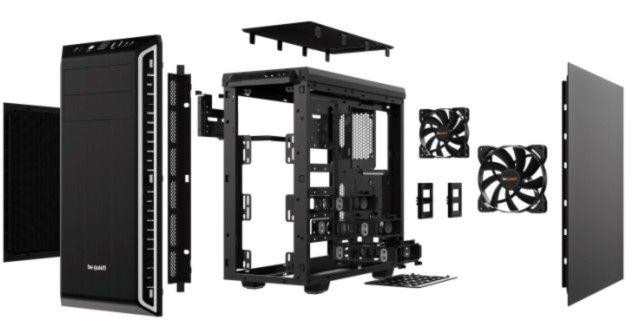 Caixa PC BE QUIET! Pure Base 600 (ATX, micro ATX, Mini-ITX - Midi Tower - Sintéticos ABS, Aço - Preto/Prateado) — miniatura 3