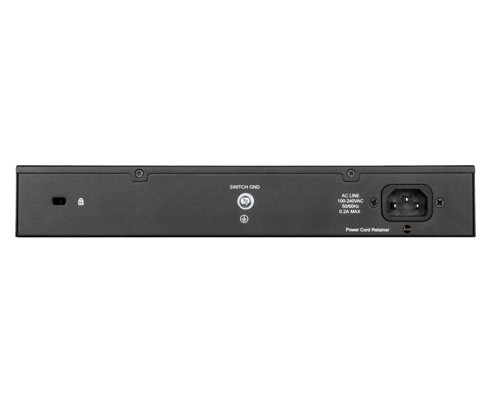 Switch D-LINK DGS-1100-16V2 (Gigabit Ethernet - 10/100/1000 Mbit/s - 4,1 MB - Preto) — miniatura 3