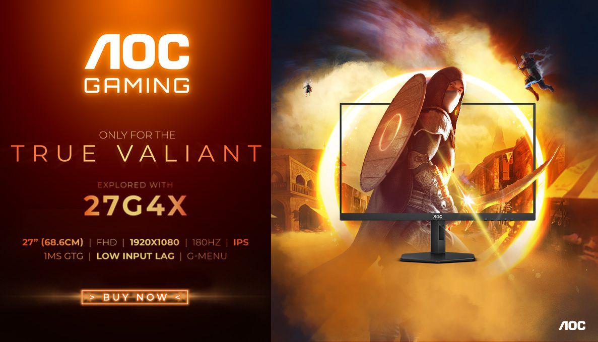 Monitor AOC 27G4X (27" - Fast IPS - 180 Hz - Preto/Cinzento) — miniatura 18
