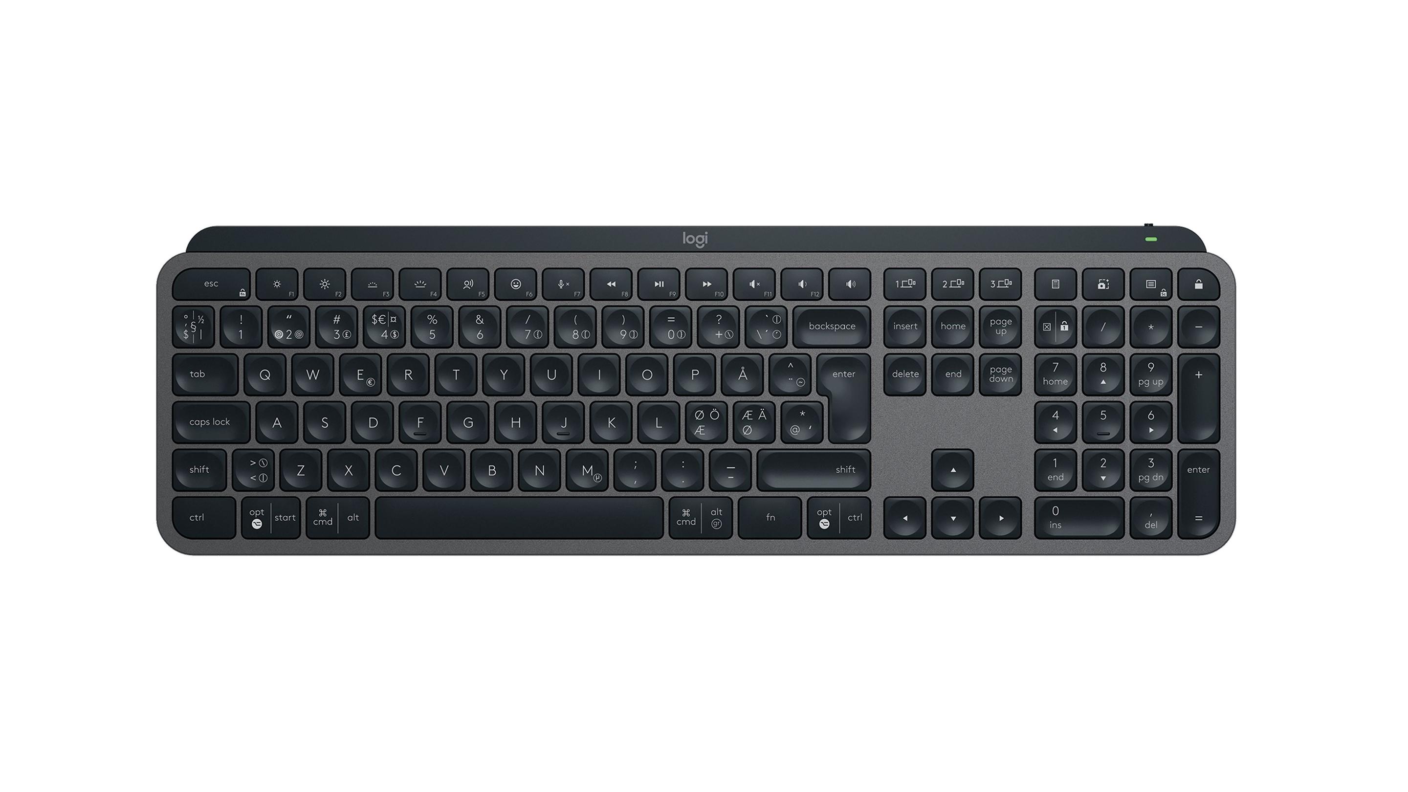 Teclado LOGITECH MX Keys S (Nórdico - Teclas tesoura - Tamanho completo - Grafite), miniatura 5