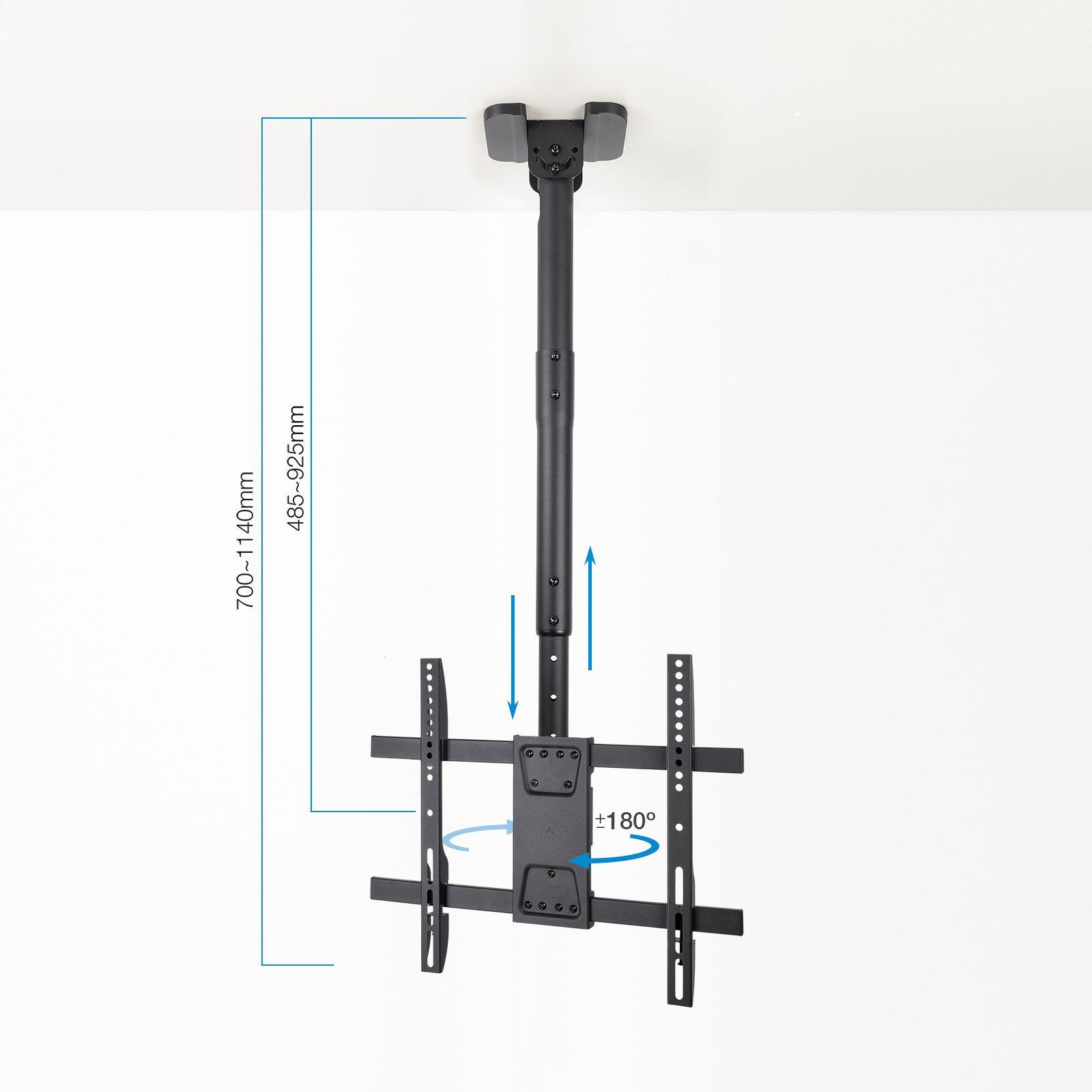 Suporte de Teto TV TOOQ LPCE1175TSLI-B (32-75" - VESA 400x400 - Preto) — miniatura 4