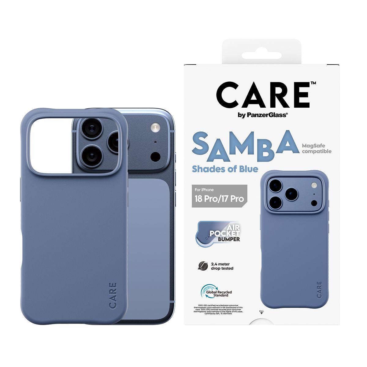 Capa para Telemóvel PANZERGLASS Samba Case iP17/18 Pro (Azul), miniatura 2