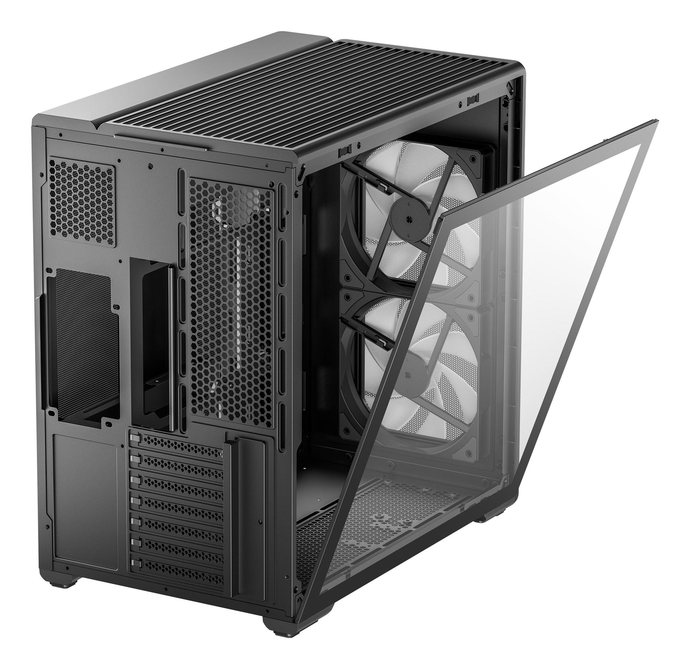 Caixa PC DEEPCOOL CG590 MESH 2F (micro ATX, ITX, ATX - Midi Tower - 16 cm - Preto) — miniatura 6