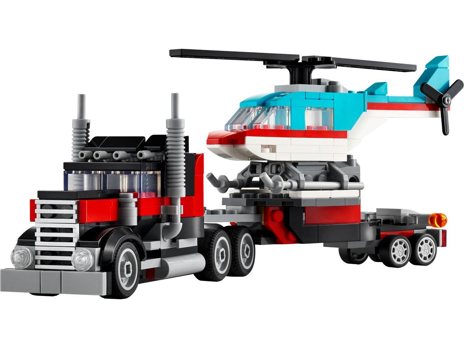 LEGO 31146 Creator Camião de Plataforma com Helicóptero (7+ anos - 270 peças)
