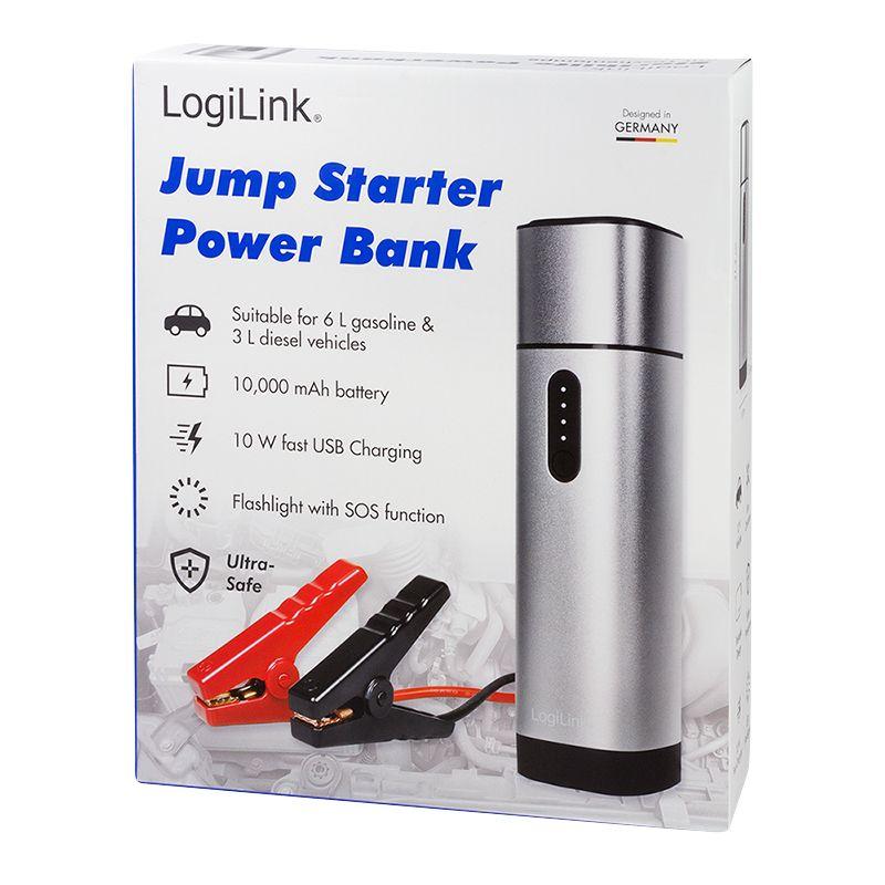 Arrancador de Bateria para Automóvel LOGILINK PA0266 (10000 mAh - USB Type-C - Metálico), miniatura 9