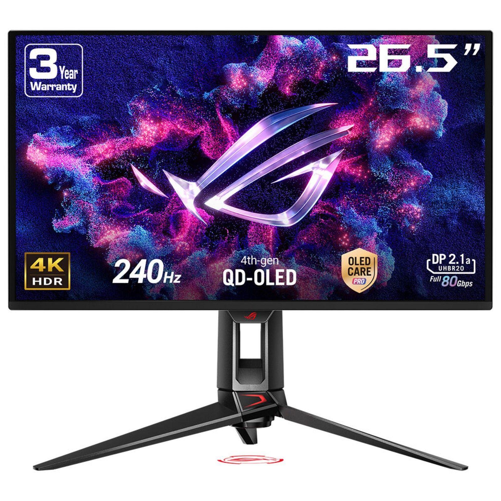Monitor ASUS ROG Swift OLED PG27UCDM (26,5" - 240 Hz - 3840 x 2160 pixels - Preto)