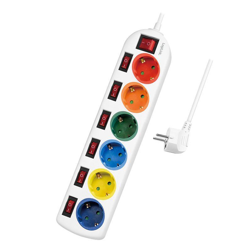 Régua de Tomadas LOGILINK LPS259 (Branco)