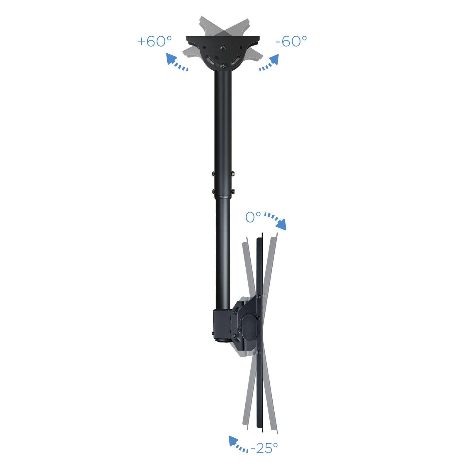 Suporte de Teto para TV TOOQ LPCE1170TSLI-B (37" a 70" - até 50 kg - Preto), miniatura 5