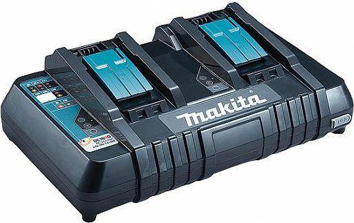 Carregador de Baterias Duplo MAKITA DC18RD (Preto/Azul)