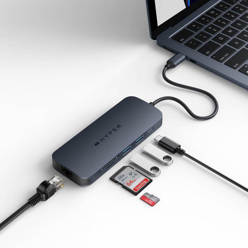 Hub USB-C HYPER HD4004GL (Android, iOS - Azul-escuro) — miniatura 2