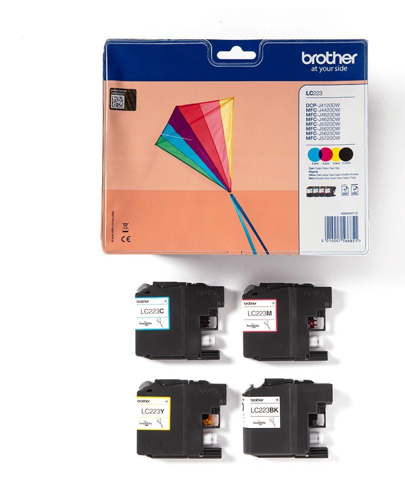 Pack de Tinteiros BROTHER LC223VALBP (550 páginas - Preto, Ciano, Magenta e Amarelo), miniatura 4