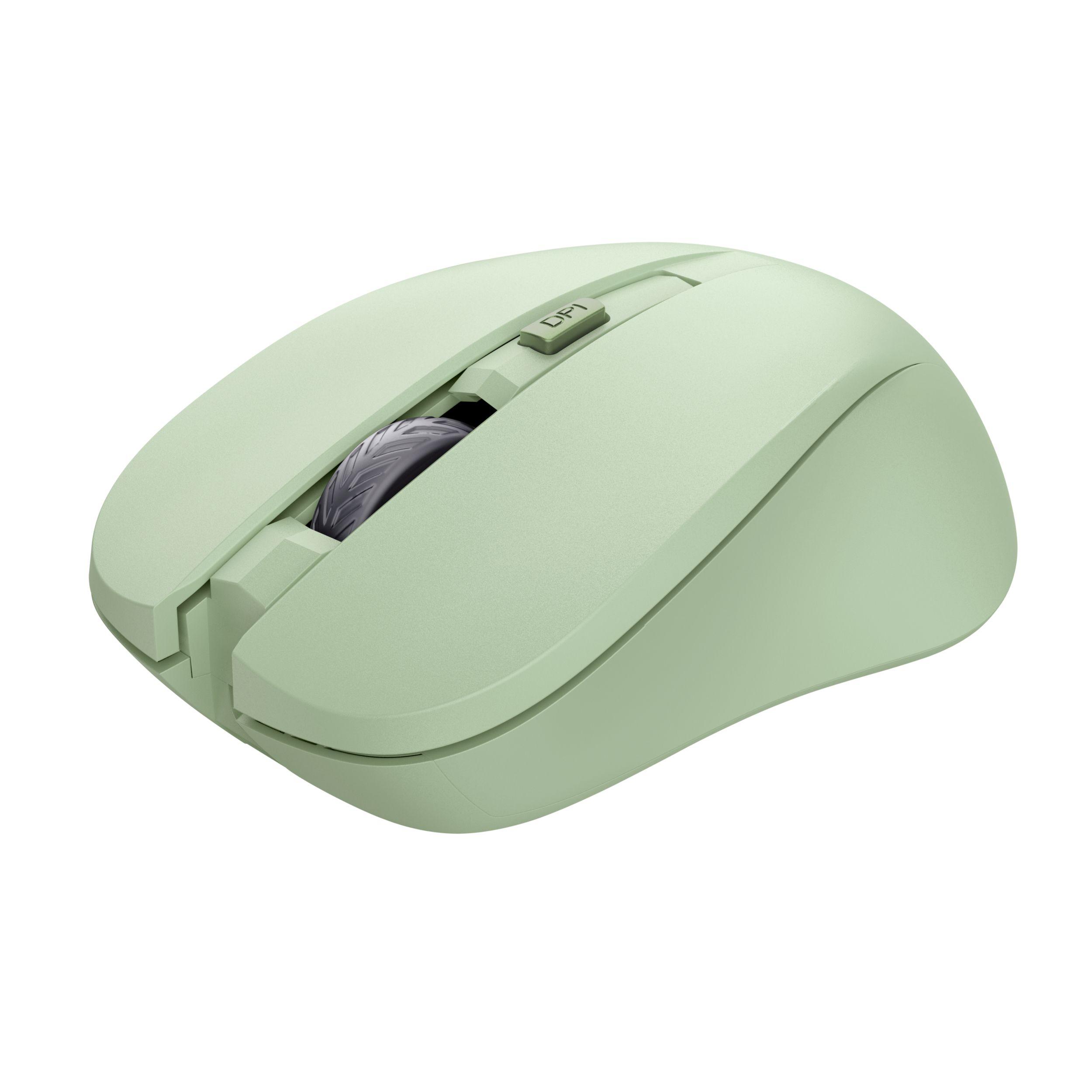 Rato TRUST Mydo Silent (Ambidestro - 1800 DPI - Ótico - Verde)