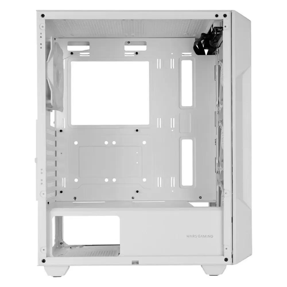 Caixa para PC MARS GAMING MC-GEO (ATX, Micro ATX, Mini-ITX - Midi Tower - ATX, Mini-ITX, Micro ATX - Branco) — miniatura 5
