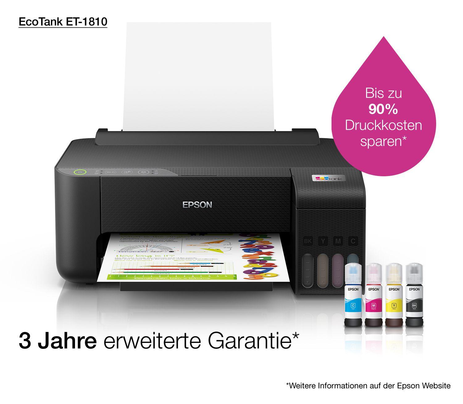 Impressora Jato de Tinta EPSON EcoTank ET-1810 (A4 - 100 folhas - USB, Wi-Fi, Wi-Fi Direct - Preto), miniatura 30