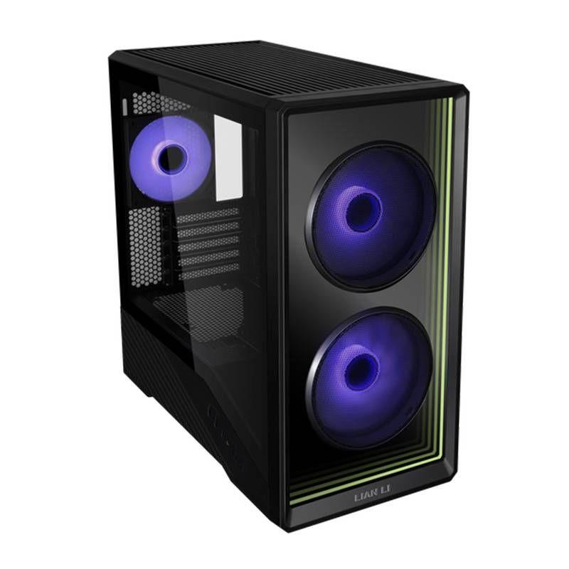 Caixa Micro-ATX LIAN LI Vector V150 Mini Infinity (Micro ATX, Mini-ITX - Midi Tower - Aço, vidro temperado, plástico - Preto) — miniatura 2