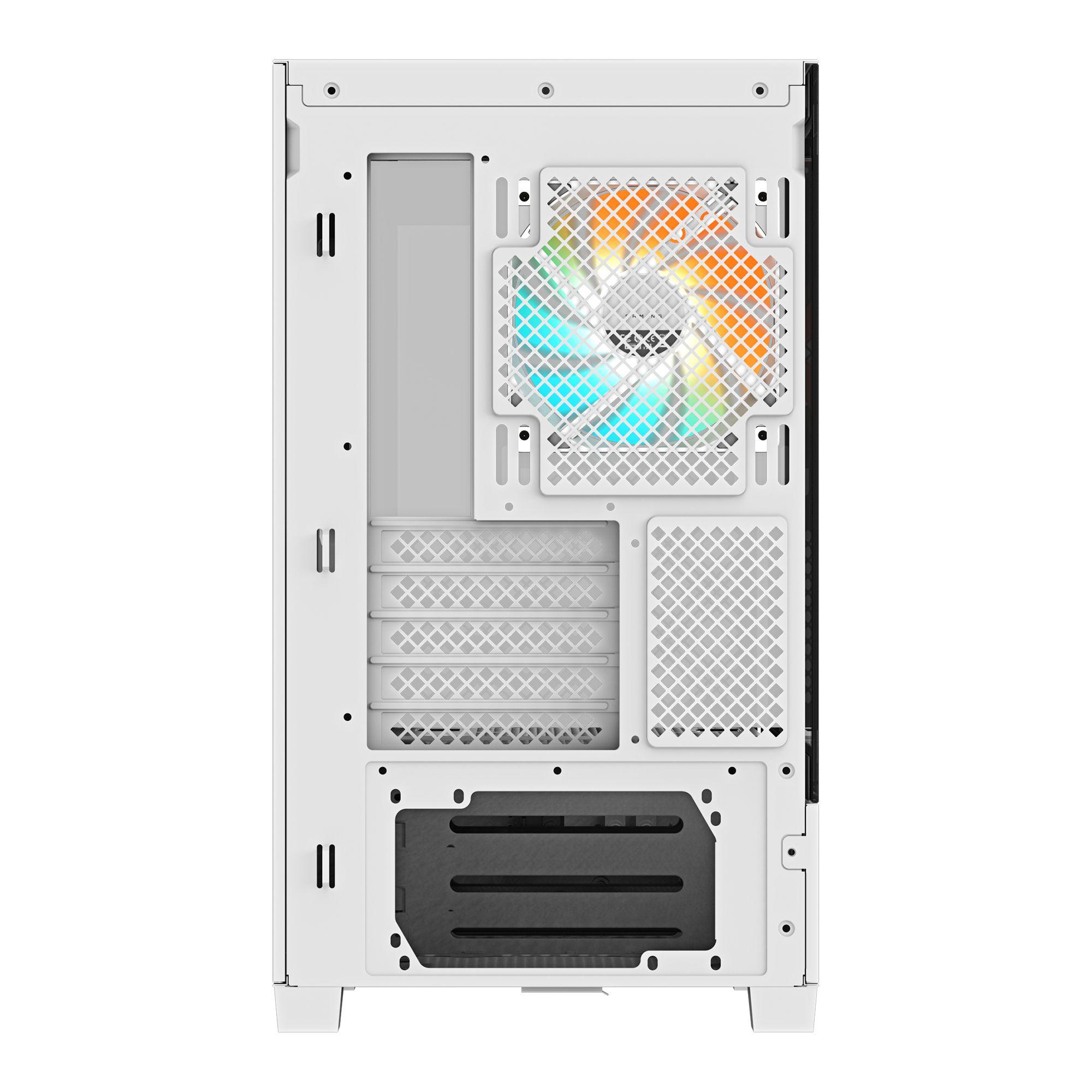 Caixa PC GIGABYTE C201 Panoramic ICE (Micro-ATX, Mini-ITX - Midi Tower - Vidro, Plástico, Aço - Branco) — miniatura 5