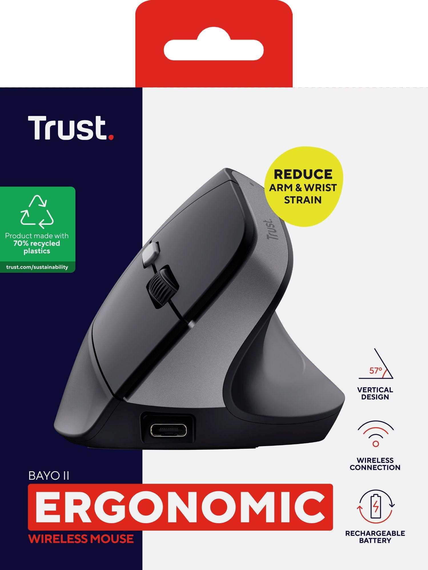Rato TRUST Bayo II (Mão direita - 2400 DPI - Ótico - Preto), miniatura 10