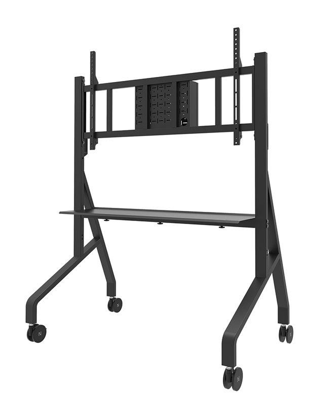 Suporte de Chão Móvel para TV NEOMOUNTS FL50-575BL1 (65-115" - 125 kg - Preto), miniatura 2