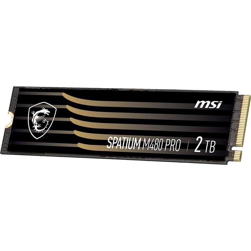 Disco SSD Interno MSI SPATIUM M480 PRO (2 TB - M.2 2280 - PCI Express 4.0 NVMe)