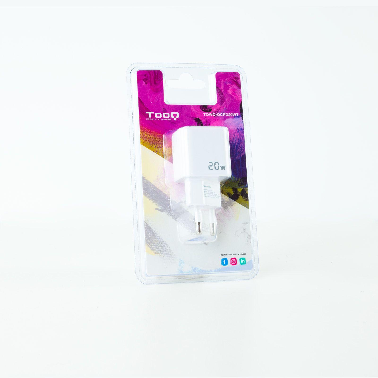 Carregador de Parede TOOQ TQWC-QCPD20WT (20 W - Branco), miniatura 6