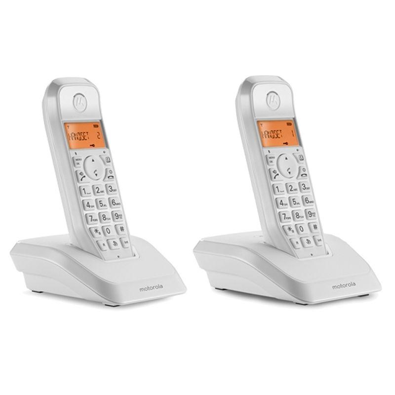 Telefone Sem Fios MOTOROLA S1202 Duo (Até 12 h - Branco), miniatura 2