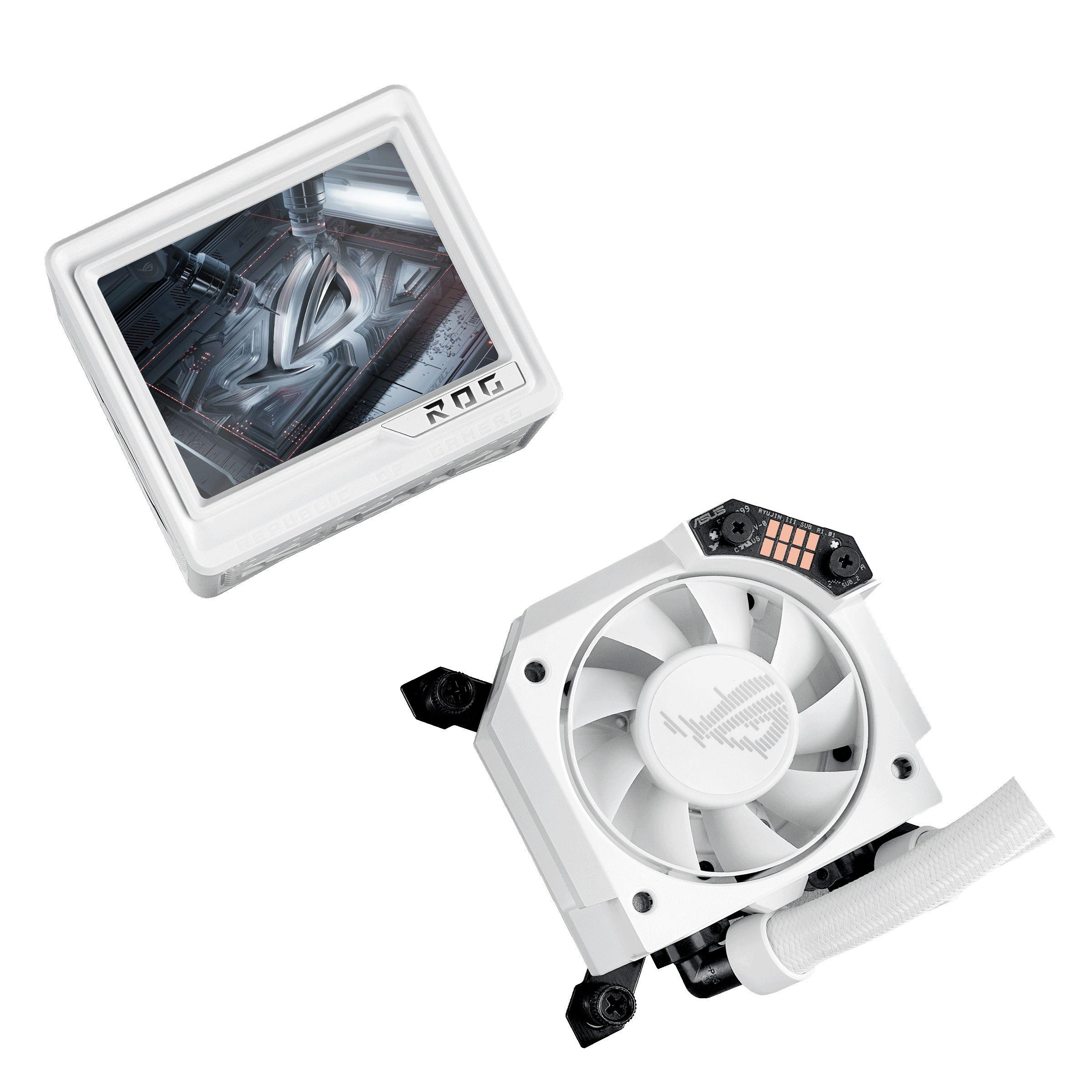 Kit de Refrigeração Líquida ASUS ROG RYUJIN III 360 ARGB EXTREME WHT (12 cm - 2800 RPM - Multi - Branco), miniatura 7