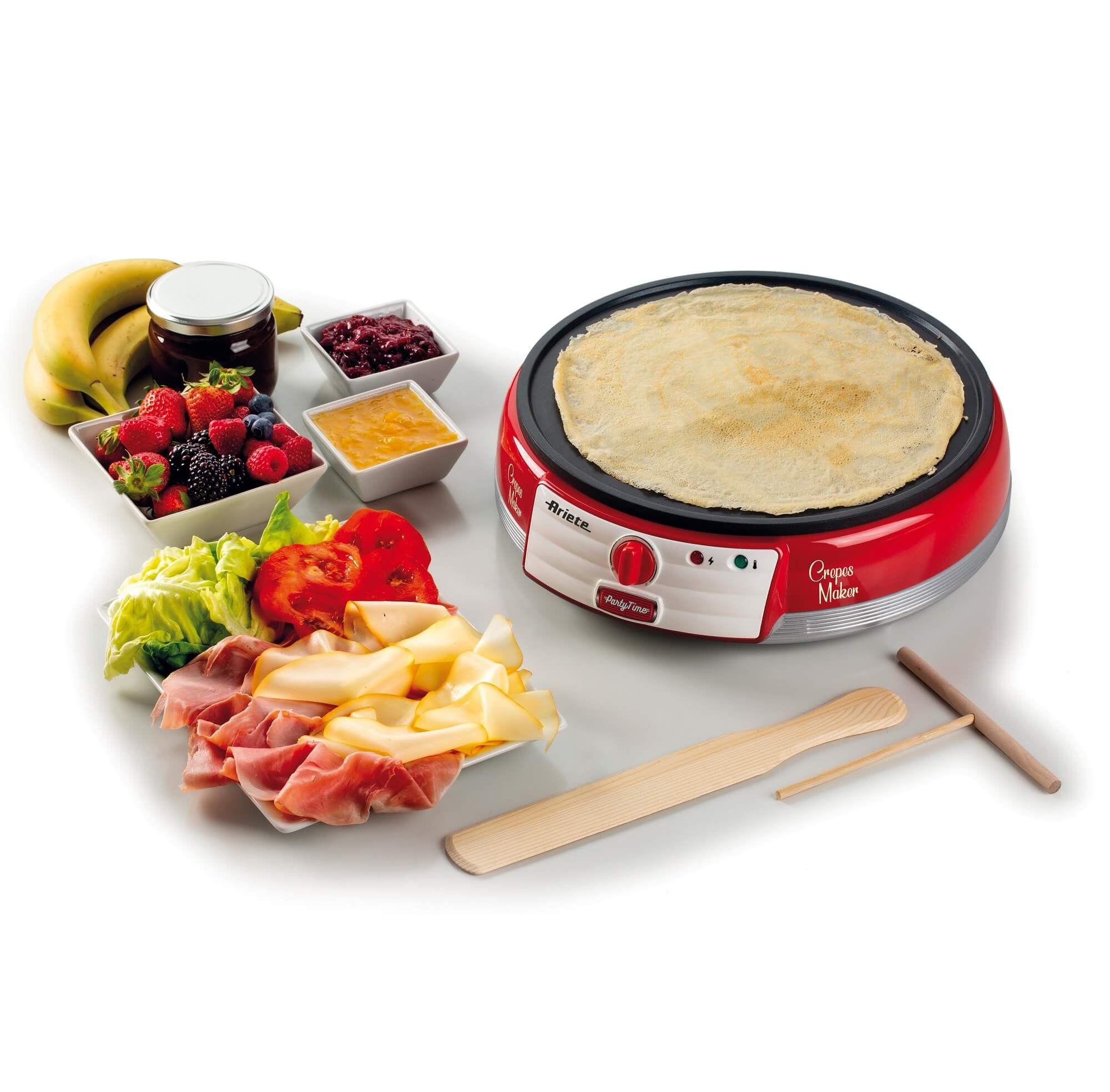 Máquina de Crepes ARIETE 202 (Altura 9,5 cm - Vermelho), miniatura 3