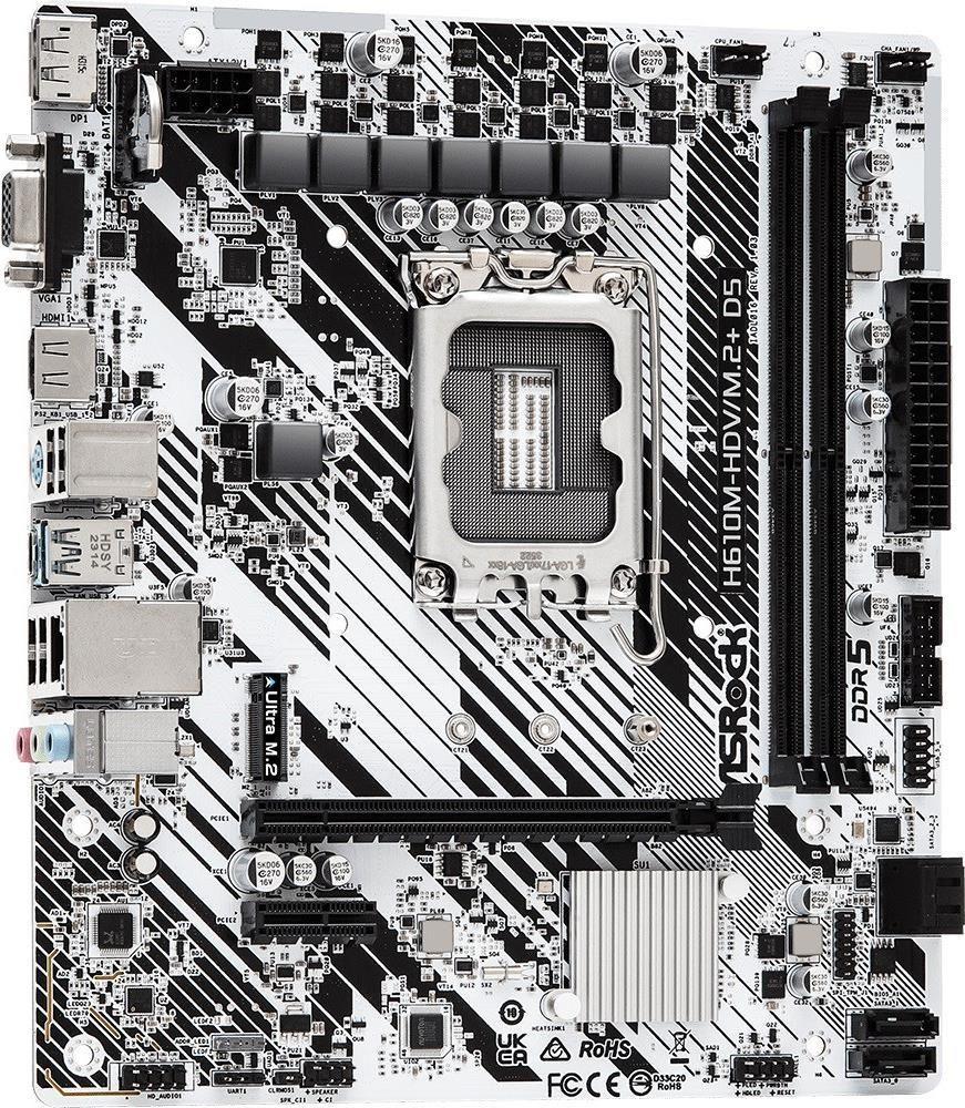 Motherboard ASROCK H610M-HDV/M.2+ D5 (LGA 1700)
