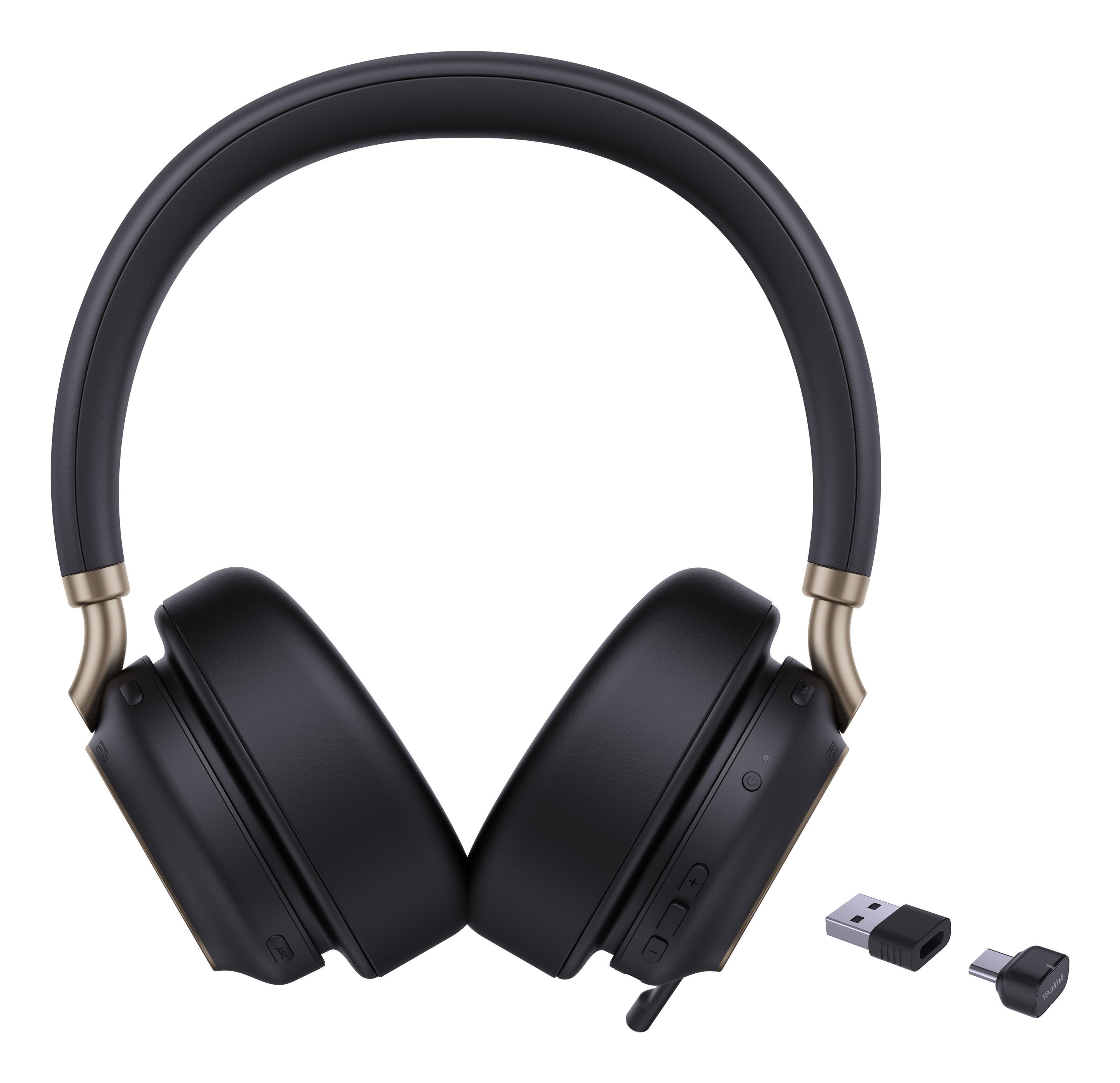 Auscultadores YEALINK BH76 Plus MS (Binaural - Sem fios - Supra-aural - Preto)