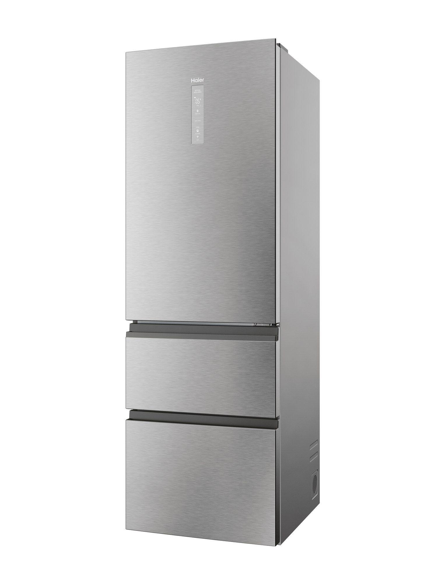 Frigorífico Combinado Independente HAIER HTW3618ENMG (360 l - hOn - 185x59,5x66,7 cm - Inox) — miniatura 5