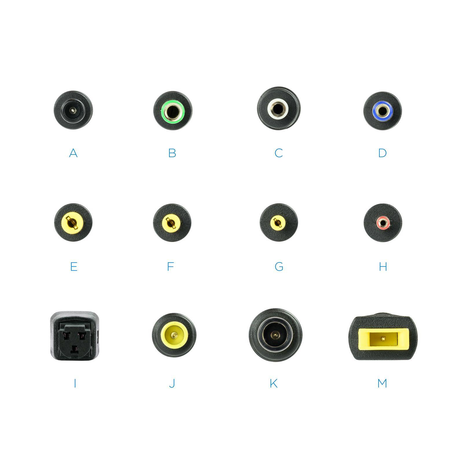 Carregador Universal de Portátil TOOQ TQLC-100BS01M (100 W - 2 A - 5-24 V - Preto) — miniatura 2