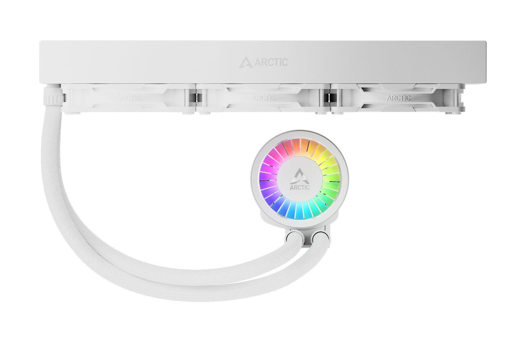 Sistema de Refrigeração Líquida ARCTIC Liquid Freezer III Pro 360 A-RGB (120 mm - 3 ventoinhas - 3000 RPM - Branco) — miniatura 3