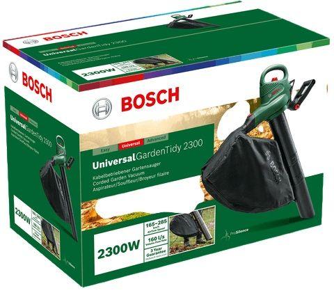 Soprador/Aspirador de Folhas BOSCH UniversalGardenTidy 2300 (2300 W - Corrente eléctrica - Preto e Verde), miniatura 4