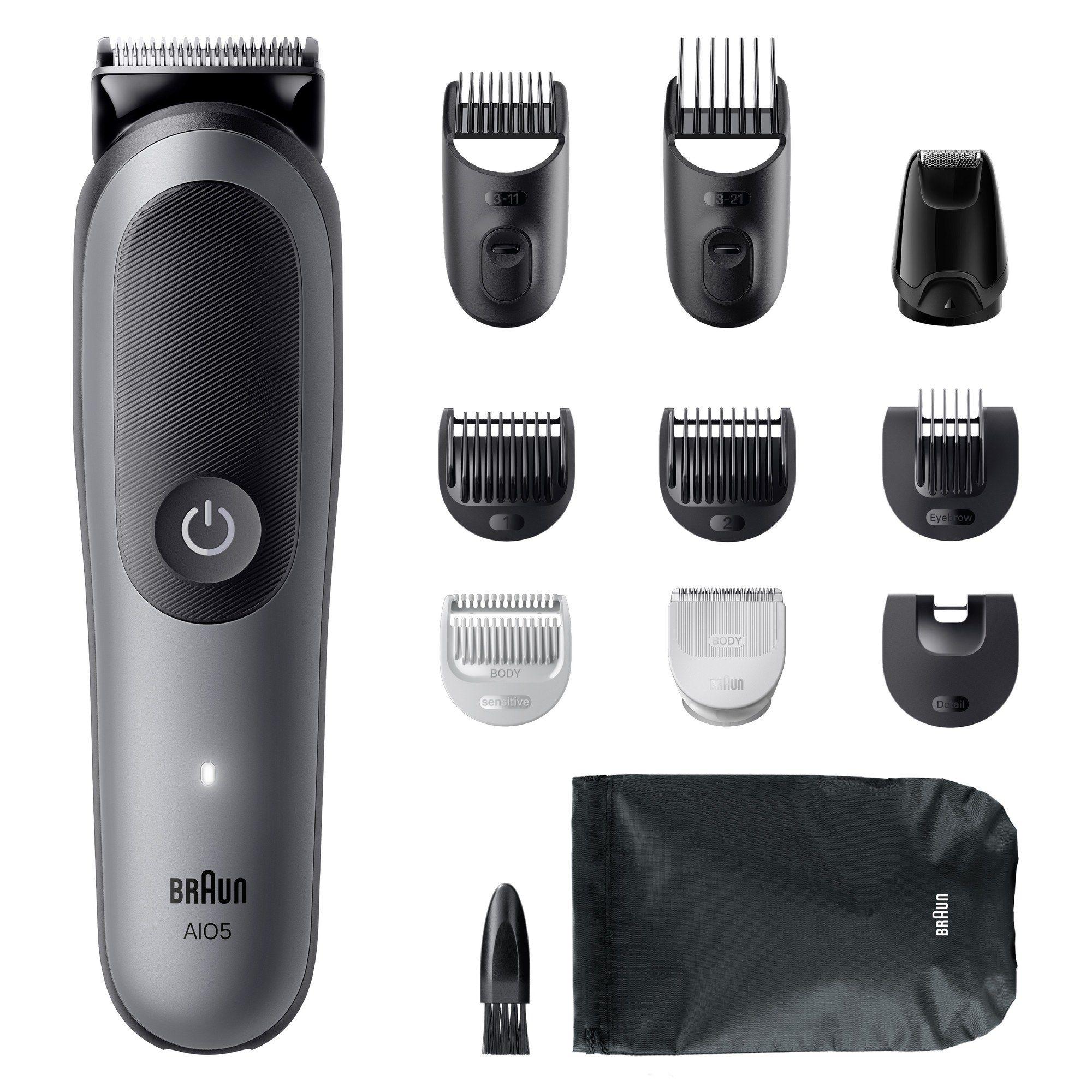 Máquina de Cortar Cabelo BRAUN Series 5 AIO5560 (Cinzento Escuro) — miniatura 3